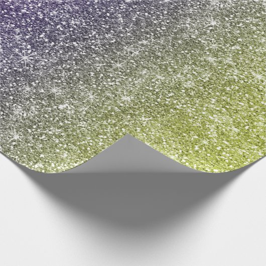 Rainbow Glitter  Cadeaupapier (Hoek)