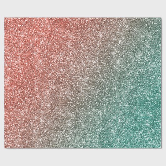 Rainbow Glitter  Cadeaupapier (Vlak)