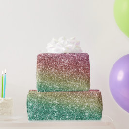 Rainbow Glitter  Cadeaupapier