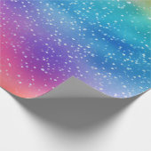 Rainbow Glitter Cadeaupapier (Hoek)