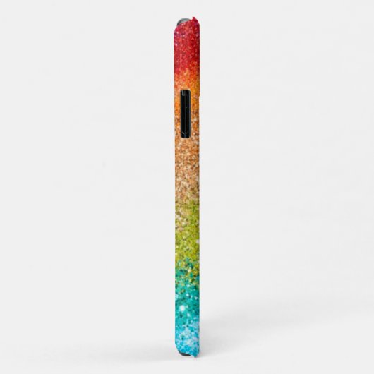 Rainbow Glitter Case-Mate iPhone Case (Achterkant/rechts)