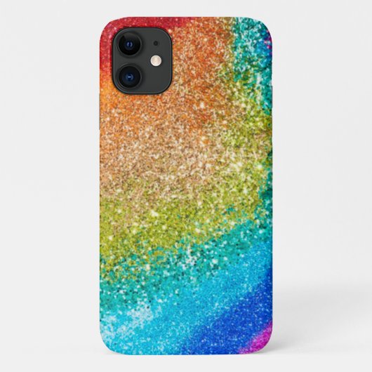 Rainbow Glitter Case-Mate iPhone Case (Achterkant)