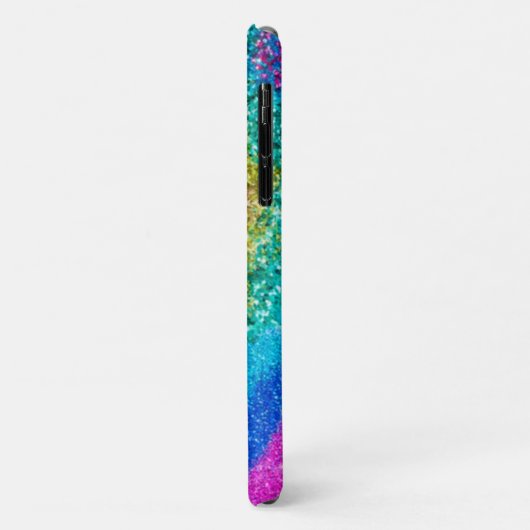 Rainbow Glitter Case-Mate iPhone Case (Achterkant/links)