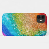 Rainbow Glitter Case-Mate iPhone Case (Achterkant (horizontaal))