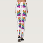 Rainbow Glitter Cat Pattern Leggings (Achterkant)