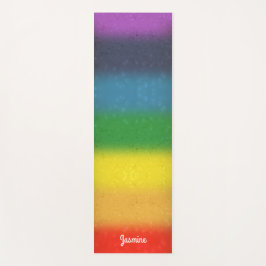 Rainbow Glitter Chakra Yoga Mat