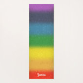 Rainbow Glitter Chakra Yoga Mat (Achterkant)