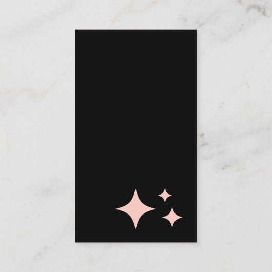 Rainbow Glitter Cleaning Service Housekeeper Contactkaartje (Achterkant)