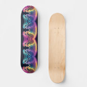 Rainbow Glitter Cosmic Galaxy Vrouwelijke Energie Persoonlijk Skateboard (Voorkant)