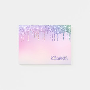 Rainbow Glitter Drift op maat Post-it® Notes