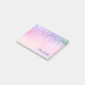 Rainbow Glitter Drift op maat Post-it® Notes (Schuin)