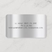 Rainbow Glitter droogt cupcake bakkerij Visitekaartje (Achterkant)