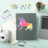 Rainbow Glitter Eenhoorn  Paard Sprankel Sticker (iPad Cover)