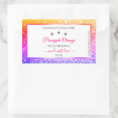 Rainbow Glitter en White Product Packaging Labels (Tas)