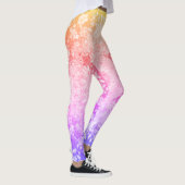 Rainbow Glitter Floral Pattern Leggings (Rechts)