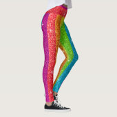 Rainbow Glitter Gay Pride Flag LGBTQ Sparkles Leggings (Rechts)
