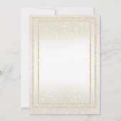 Rainbow Glitter Heart Save the Date Custom Names Kaart (Achterkant)