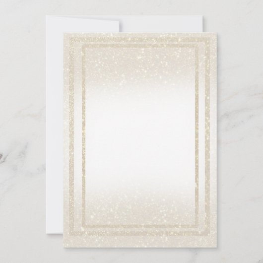 Rainbow Glitter Heart Save the Date Custom Names Kaart (Achterkant)