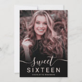 Rainbow glitter holografisch 5 foto's zoet 16 kaart (Voorkant)