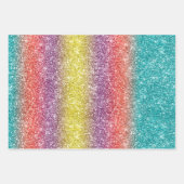 Rainbow Glitter Inpakpapier Vel (Voorkant 3)