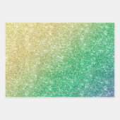 Rainbow Glitter Inpakpapier Vel (Voorkant)