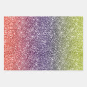 Rainbow Glitter Inpakpapier Vel (Voorkant 3)