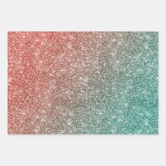 Rainbow Glitter  Inpakpapier Vel (Voorkant 2)