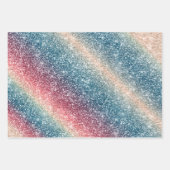 Rainbow Glitter Inpakpapier Vel (Voorkant)