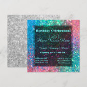 Rainbow Glitter Kaart (Voorkant / Achterkant)