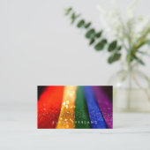 Rainbow Glitter-kaart voor macrobedrijfsprofiel Afsprakenkaartje (Staand voorkant)