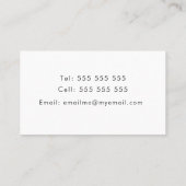 Rainbow Glitter-kaart voor macrobedrijfsprofiel Afsprakenkaartje (Achterkant)