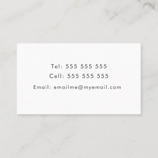 Rainbow Glitter-kaart voor macrobedrijfsprofiel Afsprakenkaartje (Achterkant)