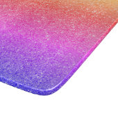 Rainbow Glitter Kitchen Snijplank (Hoek)