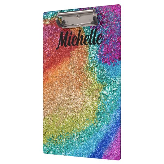 Rainbow Glitter Klembord (Links)