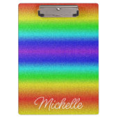 Rainbow Glitter-klembord Klembord (Voorkant)