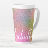 Rainbow Glitter Latte Mok (Rechterhoek)