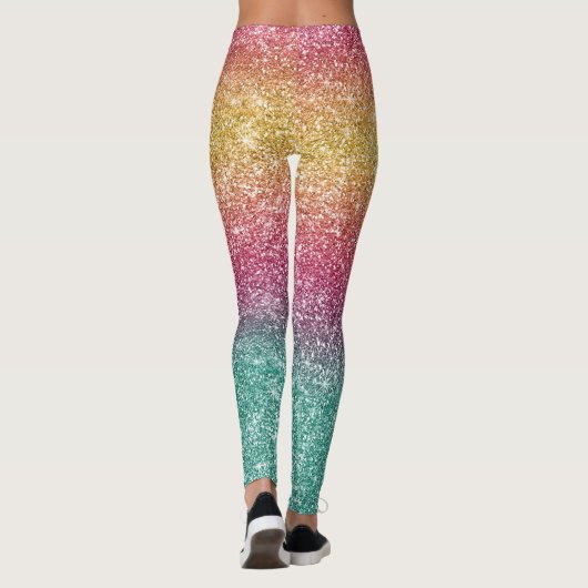 Rainbow Glitter  Leggings (Achterkant)
