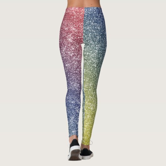 Rainbow Glitter  Leggings (Achterkant)