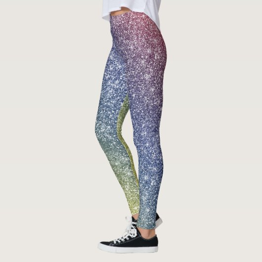 Rainbow Glitter Leggings (Links)