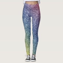 Rainbow Glitter  Leggings