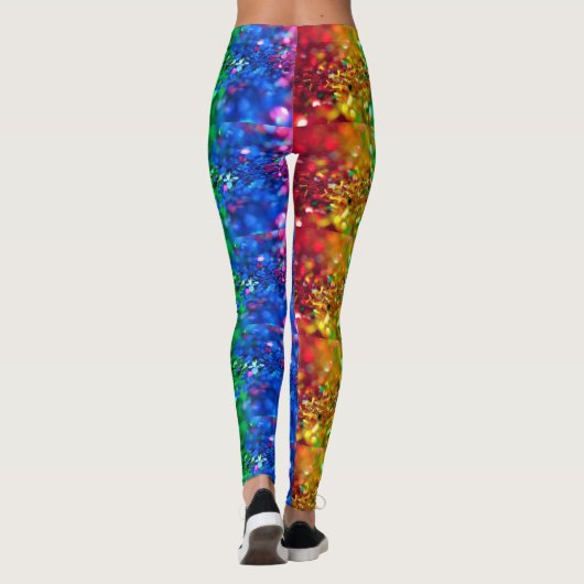Rainbow Glitter Leggings (Achterkant)
