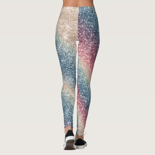 Rainbow Glitter Leggings (Achterkant)