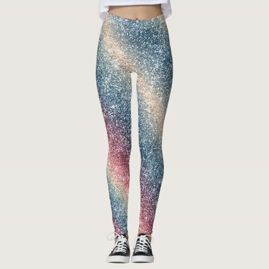 Rainbow Glitter Leggings (Voorkant)