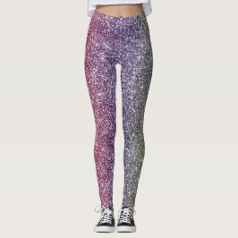 Rainbow Glitter  Leggings