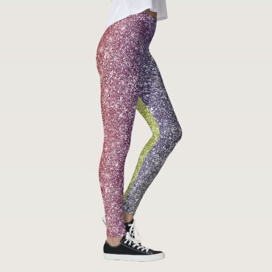 Rainbow Glitter  Leggings (Rechts)