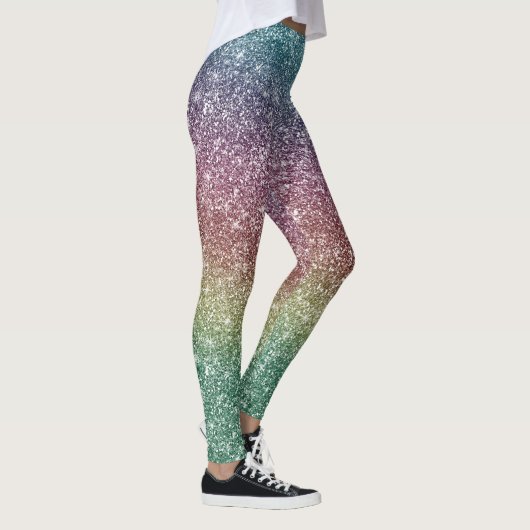 Rainbow Glitter  Leggings (Rechts)