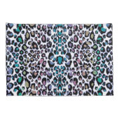 Rainbow Glitter Leopard Print Pillowcase Kussensloop (Achterkant-Rechts)