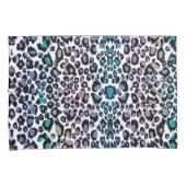 Rainbow Glitter Leopard Print Pillowcase Kussensloop (Voorkant-Rechts)