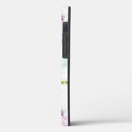 Rainbow Glitter Marble Personalized Case-Mate iPhone Case (Achterkant / Links)