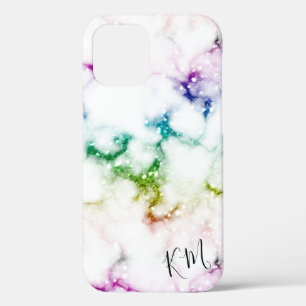 Rainbow Glitter Marble Personalized Case-Mate iPhone Case